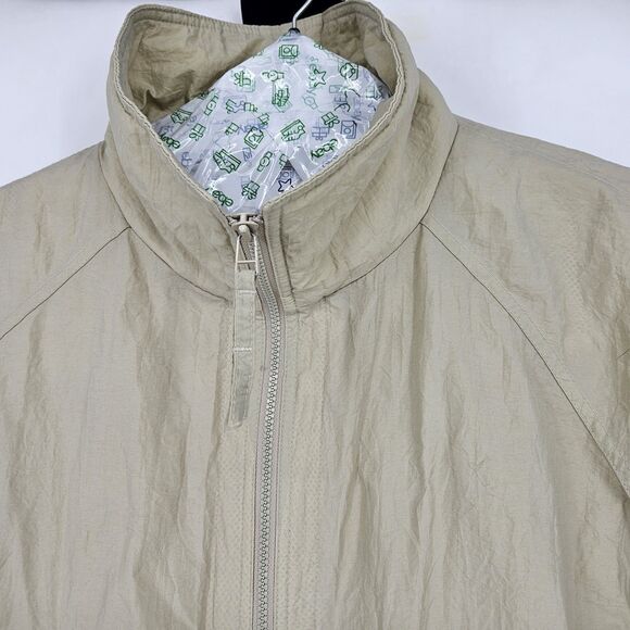 Vintage Members Only Jacket Mens 2XL Retro Rain Windbreaker Tan Vented - Picture 2 of 14